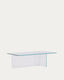 Mesa de centro Zaren de vidrio templado transparente 120 x 60 cm