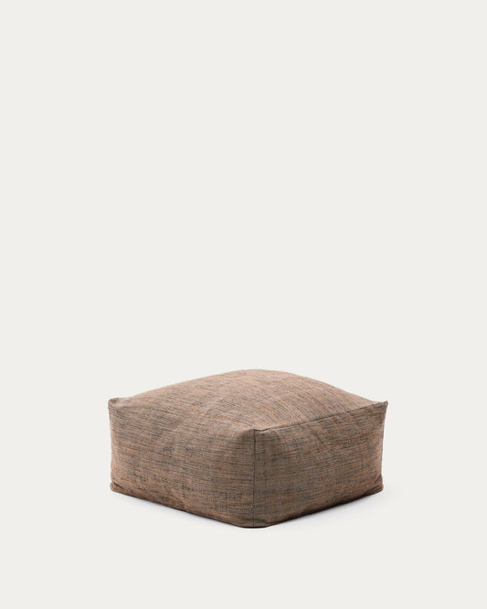 Puf Vedell 100% PET naranja 60 x 60 x 30 cm