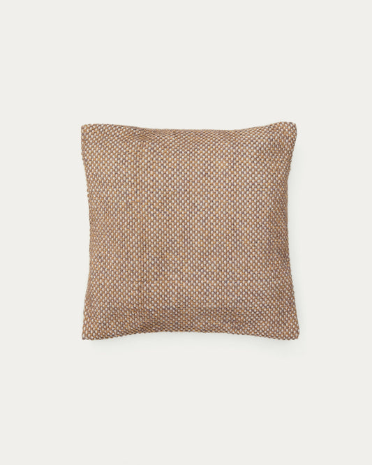Housse de coussin Eriam 100 % PET beige 50 x 50 cm