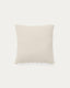 Funda de cojín Mascarell de algodón y poliéster blanco 50 x 50 cm