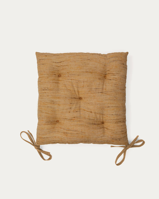 Cojín para silla Aren mostaza 45 x 45 cm