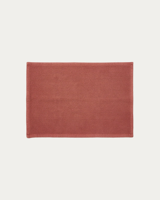 Tapis de bain Erona 100% coton recyclé terre cuite 50 x 70 cm