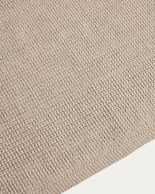 Tapis Turiane en fibres synthétiques écru 160 x 230 cm