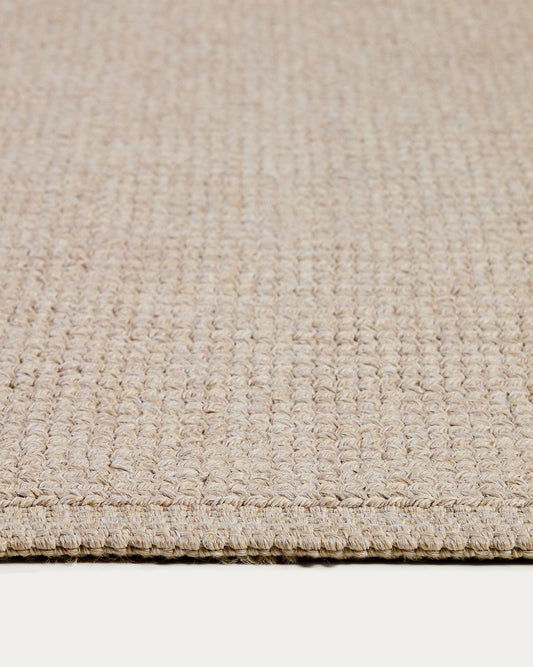 Tapis Turiane en fibres synthétiques écru 160 x 230 cm