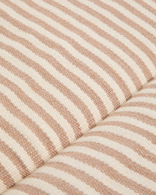 Cojín para tumbona Dirome 100% PET rayas beige 50 x 175 cm