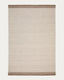 Alfombra Nifelia jacquard de lana beige 200 x 300 cm