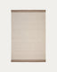 Alfombra Nifelia jacquard de lana beige 160 x 230 cm