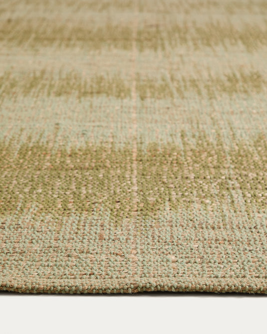Alfombra Lirmo de yute verde 200 x 300 cm