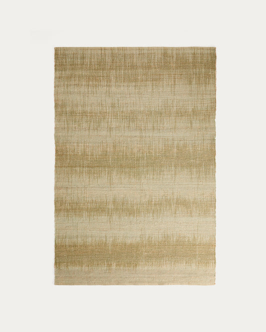 Catifa Lirmo de jute verd 160 x 230 cm