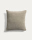 Housse de coussin Narida 100 % coton jacquard vert 50 x 50 cm