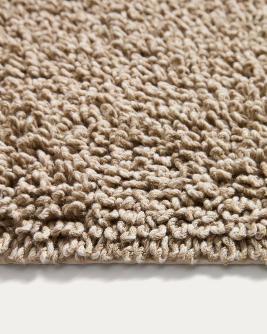 Alfombra de baño Aroia baño bouclé melange beige 50 x 70 cm
