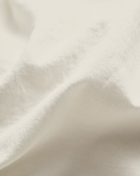 Funda nòrdica Sirale 100% cotó setí acabat rentat blanc per a llit de 150/160 cm