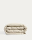 Housse de couette Simmel en mélange de lin écru pour lit de 160 cm