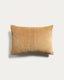 Housse de coussin Tavre en velours avec détail brodé beige 30 x 50 cm