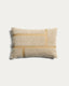 Housse de coussin Lomel en micro-bouclette avec motif graphique écru 40 x 60 cm