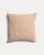 Housse de coussin Vori 100 % coton effet froissé écru 50 x 50 cm