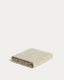 Tovallola de mans Lurevi 100% cotó jacquard amb acabat de vellut beix 50 x 90 cm