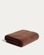 Serviette de bain Navira 100 % coton grenat 70 x 140 cm