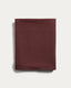 Nappe Lerava en coton avec fini lavé bordeaux 170 x 250 cm